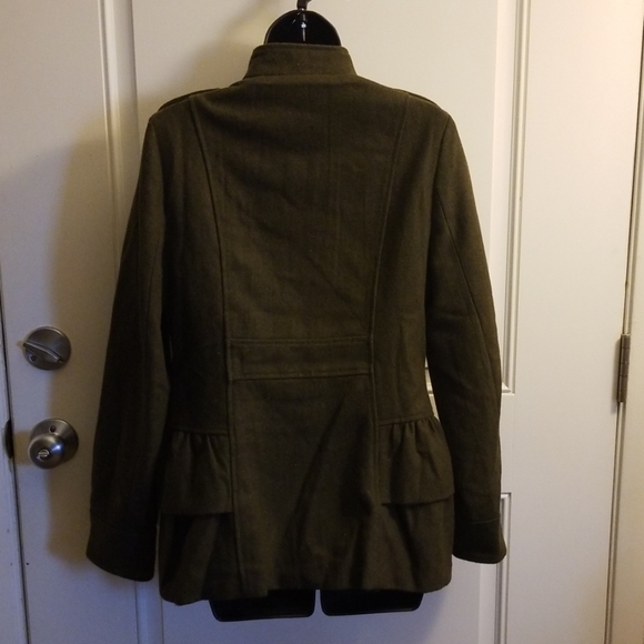 $OLD IP SASHIMI Green Olive pea Coat - Picture 3 of 7